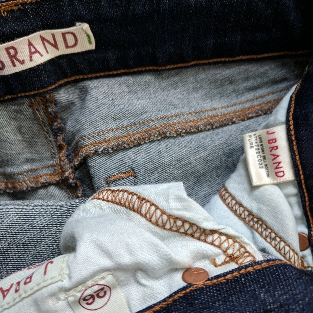 Y2K Super Low Rise J.Brand Pure Flare Dark Wash Jeans - Picture 6 of 6